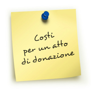 notaio bergamo costi atto donazione bergamo